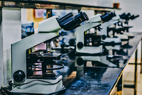 Lab tools on a desk